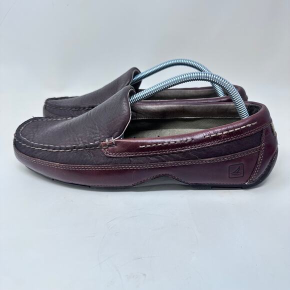 Sperry Top-Sider Brown Leather Driving Moc Loafers Men's Sz 10 M - Picture 1 of 15